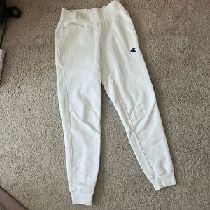 White CHAMPION size WOMENS SMALL sweat pants
